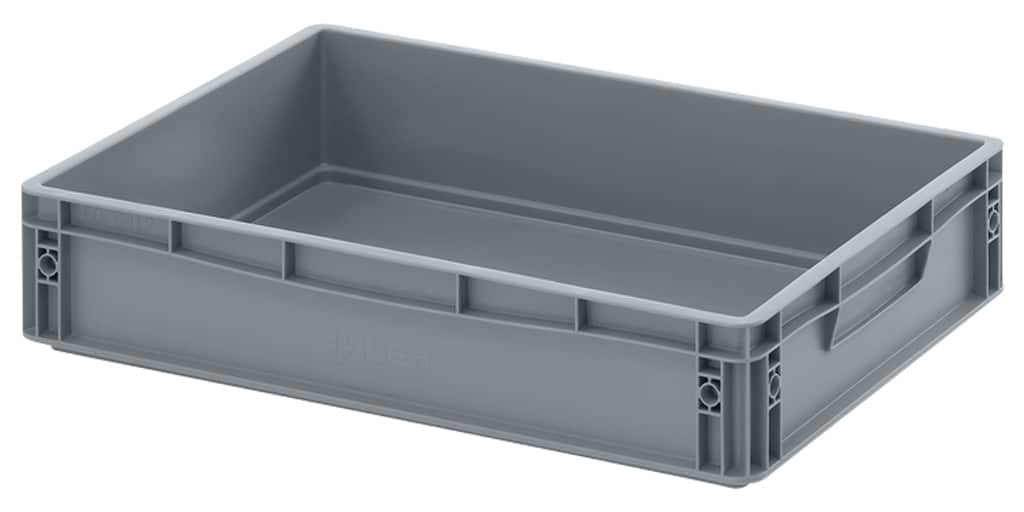 Kunststof eurobox gesloten 60x40x12cm, nieuw product afbeelding