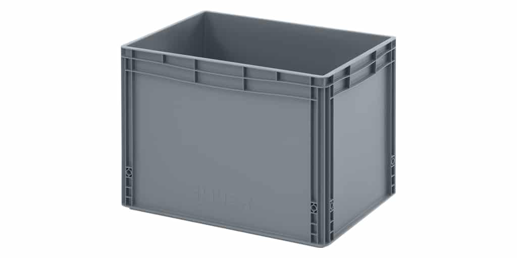 Kunststof eurobox gesloten 60x40x42cm, nieuw product afbeelding