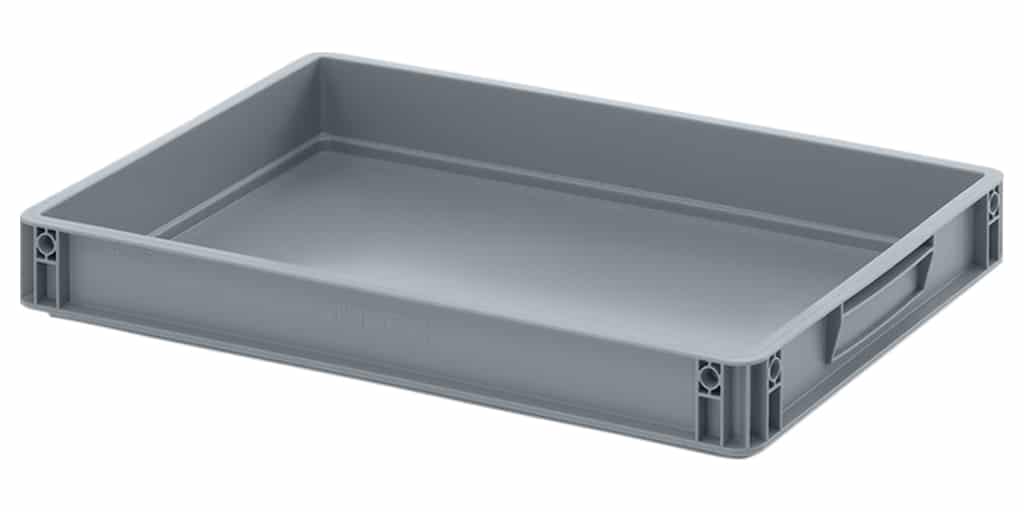 Kunststof eurobox gesloten 60x40x7,5cm, nieuw product afbeelding
